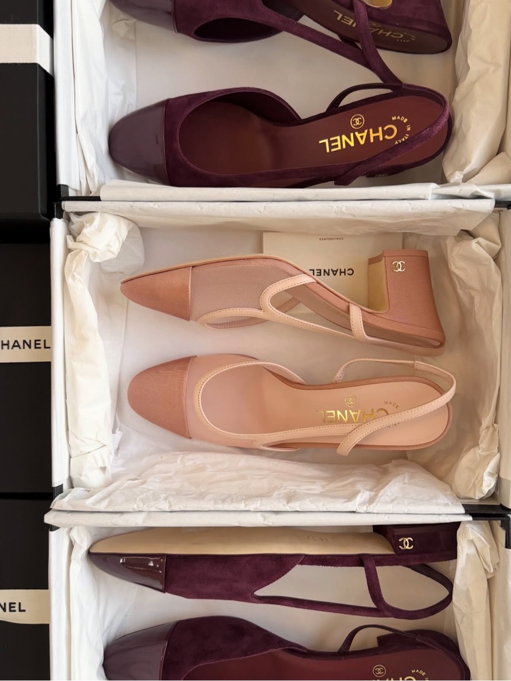 Chanel 26P Pink Mesh Slingback Heel | NIB | Size 37.5 - Picture 13 of 17